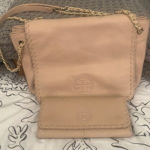 Tory Burch pale pink shoulder / crossbody